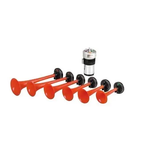 Claxon "In the summertime" 12 Volt met 6 trompetten Uitverkoop