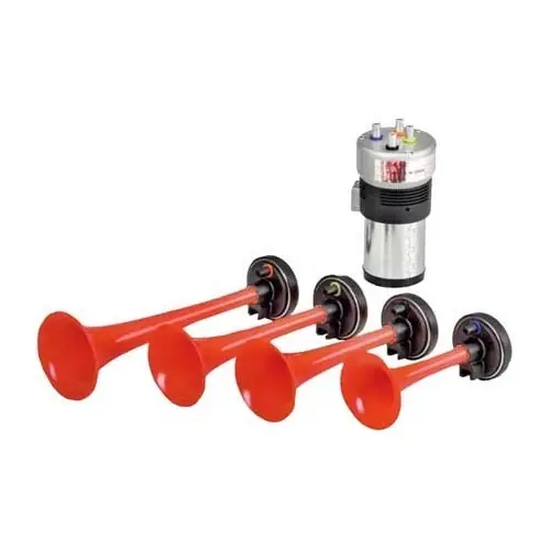 Claxon "Tequila" 12 Volt met 4 trompetten Topkwaliteit