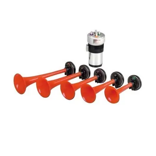 Claxon "La Cucaracha" 12 Volt met 5 trompetten Nieuwe Collectie