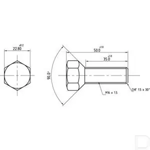 Wielbout M16 x 1.5 Gratis Retour