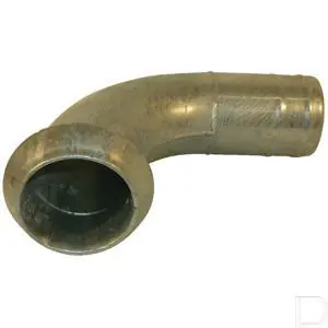 Handgemaakt Bocht Perrot KKV 5" 90° met tule