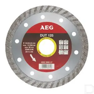 Diamantschijf Ø 125x22.23mm Handgemaakt