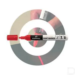 Permanent marker verf rood Betrouwbaar