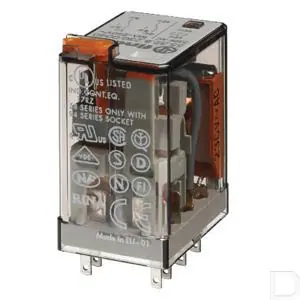 Interface relais 2W 10A 24VAC Nieuwe Collectie