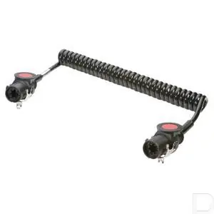 Spiraalkabel ABS/ADR 4 meter met 5 aders: 3x 1.5mm² met 2x 4.0mm² 24V Uitverkoop