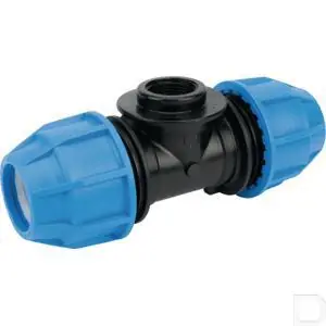 Direct Verzonden T-stuk S16 tyleen 40mm x 1" female PP