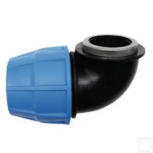 Kniekoppeling S16 tyleen 20mm x 1/2" female PP Lage Kosten