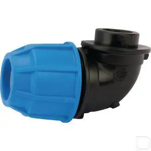 Modern Kniekoppeling S16 tyleen 25mm x 1/2" female PP