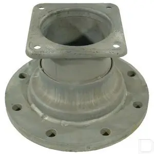 Vierkantflens 6" x normflens 8" Garantie Inbegrepen