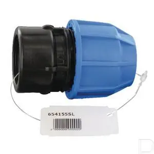 Koppeling S16 tyleen 25mm x 1" female PP Nieuw Model