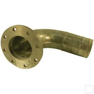 Bocht 90° met normflens en tule 6" Tijdelijk Beschikbaar