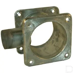 Vierkantflenzen 6" met uitloop 2" Geld-Terug-Garantie