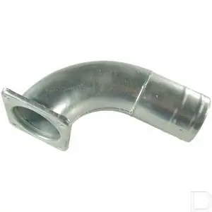 Gratis Verzending Bocht 90° met vierkantflens en tule 6"