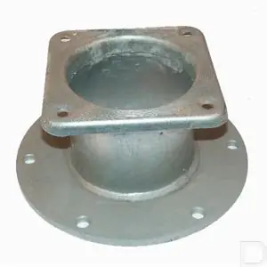 Garantie Inbegrepen Vierkantflens 6" x ronde flens 6"