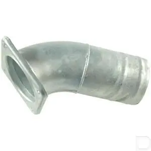 Bocht 45° met vierkantflens en tule 6" Flitsaanbieding