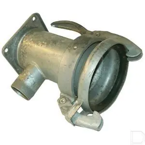 Gereduceerde Prijs Verloopstuk Perrot KKM 6" met vierkantflens en 2" uitloop