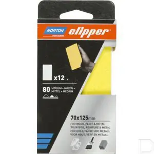 Schuurpapier 70x125mm K80 Plaats Bestelling