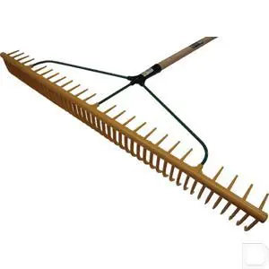 Superprijs Hooihark poly recht 48-tands met steel