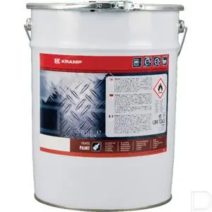 Kunsthars grondverf grijsgroen emmer 10L Luxe