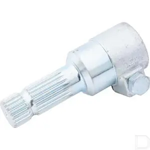 Spline adapter 1-3/4"(Z=20)bu x 1-3/4"(Z=20)bi met klembout Populair