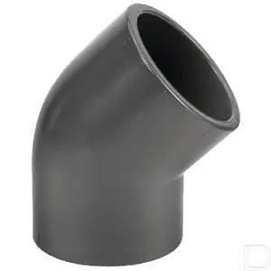 Bocht 45° 110x110mm 16bar PVC-U Nieuwe Collectie