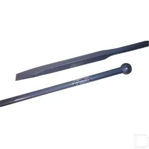 Premium Stootijzer Ø 28mm 1400mm lang met vierkant onderstuk