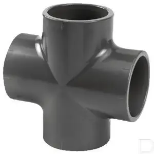 Kruisstuk 40mm PVC-U Handgemaakt
