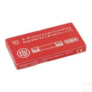 Flitsaanbieding Zekering 1A 500V 6.35x32 10stuks voor 2-3-5-6-7mm
