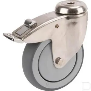 Zwenkwiel 100mm tenteprene loopvlak Flitsaanbieding