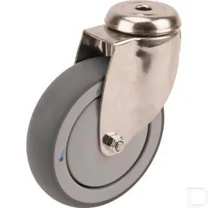 Zwenkwiel 125mm tenteprene loopvlak Gratis Retour