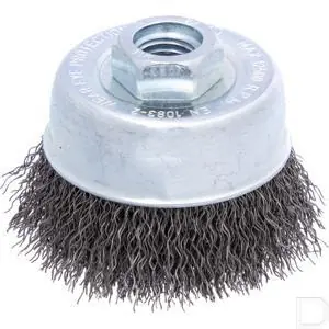 Actieprijs Komborstel 60mm M14 0.3mm met gegolfde draad