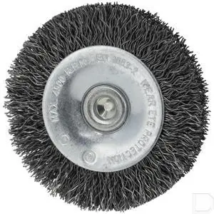 Trendy Schijfstaalborstel 50mm stift 6mm 0.3 gegolfd