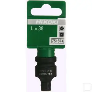 Verloopstuk voor dopsleutel 1/4" 6-kant- 1/2" 4-kant Gereduceerde Prijs