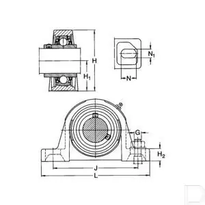 Lagerblok staand 30mm Geld-Terug-Garantie