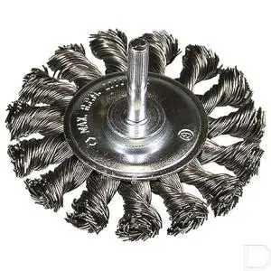 Schijfstaalborstel 75mm 6mm stift 0.5 Nieuw