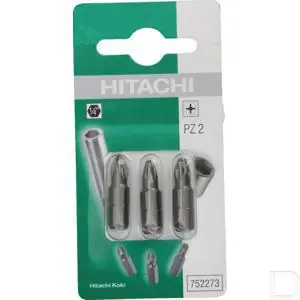 Schroefbit 1/4" 6-kant Pozidriv PZ2 25mm lang 3stuks Wereldwijde Verzending