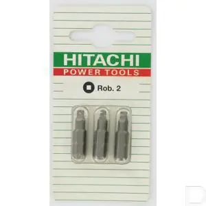 Schroefbit 1/4" 6-kant Robertson vierkant nr. 2 3stuks Hete Deal