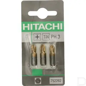 Schroefbit 1/4" 6-kant Philips PH3 25mm lang TIN 3stuks Gereduceerde Prijs