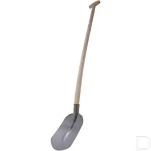 Trendy Schep gebogen met steel 100cm