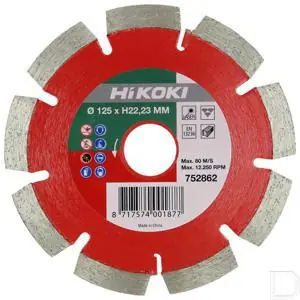 Diamantschijf Proline Ø 125xØ 22.2mm baksteen laser Op = Op