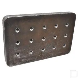 Aanlasplaat 100x110 15xM16 Premium