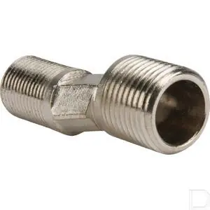 S-aansluiting 1/2x3/8" vernikkeld Nieuw Model