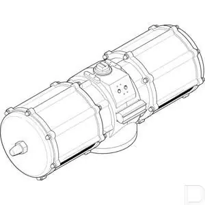 Zwenkaandrijving DAPS-8000-090-R-F25 Exclusief
