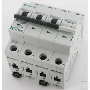 Installatieautomaat 20A 4-polig inclusief nul B-kar 15kA Professioneel