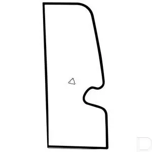 Nieuw Model Deurruit links 1415x575x5mm