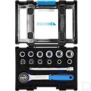 Dopsleutelset 1/4" 12-kant 14-delig Exclusieve Aanbieding