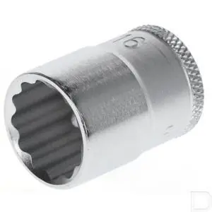 Dopsleutel 3/8" 4-kant met dop 16mm 12-kant Modern