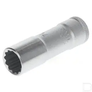 Dopsleutel 3/8" 4-kant met dop 14mm lange uitvoering 12-kant Laatste Kans