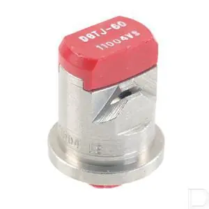 Dubbele spleetdop DGTJ 110° rood RVS Authentiek