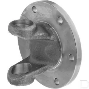 Flensgaffel 6x8mm afmetingen gat Ø 100mm flens 28° hoek Express Levering